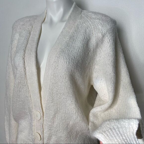 Vintage 90s Retro Boxy Toi Button Front Granny Cardigan - Picture 4 of 9
